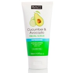 Beauty Formulas - Cucumber & Avocado Refreshing Facial Scrub - 150ml