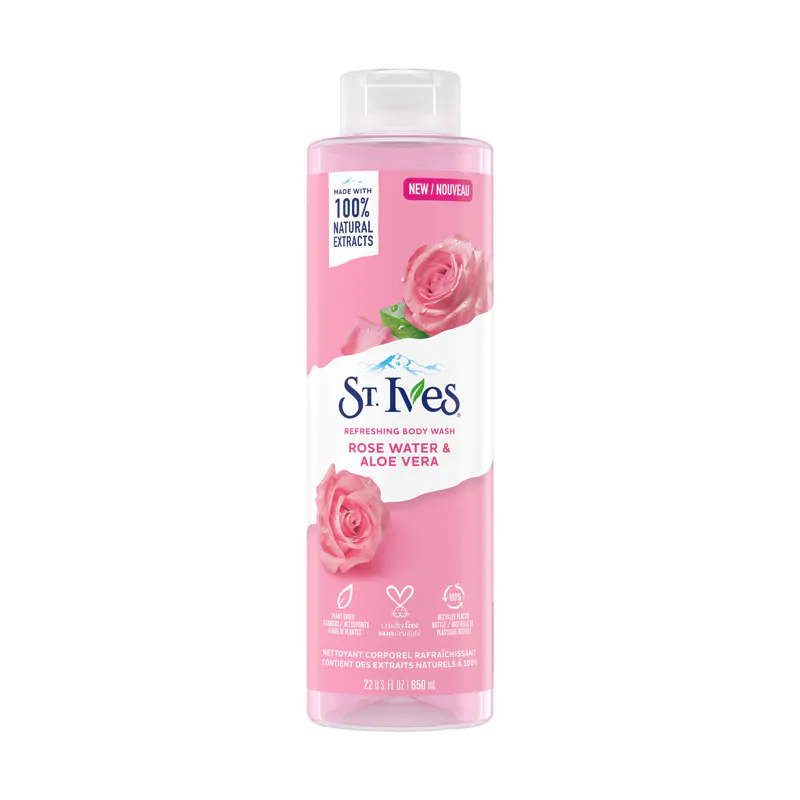 St. Ives Rose Water & Aloe Vera Refreshing Body Wash 650ml